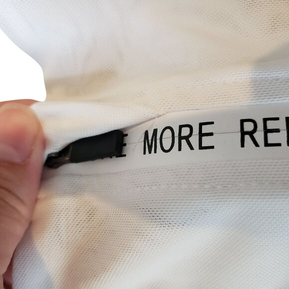 Zyia White Sports Bra M Medium One More Rep Zipper Detail Athletic Workout Gym - Picture 10 of 12
